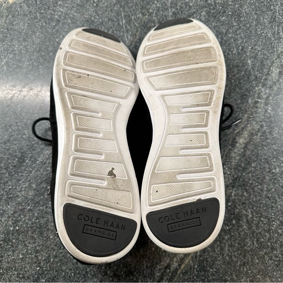 Cole Haan Grand.OS Wingtip Oxfords Black Suede W05166 Women's Size 9 - Picture 4 of 7